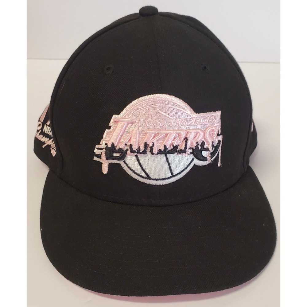 New Era 9Fifty Los Angeles Lakers Baseball Cap 11X NBA Champions Black/Pink 3D